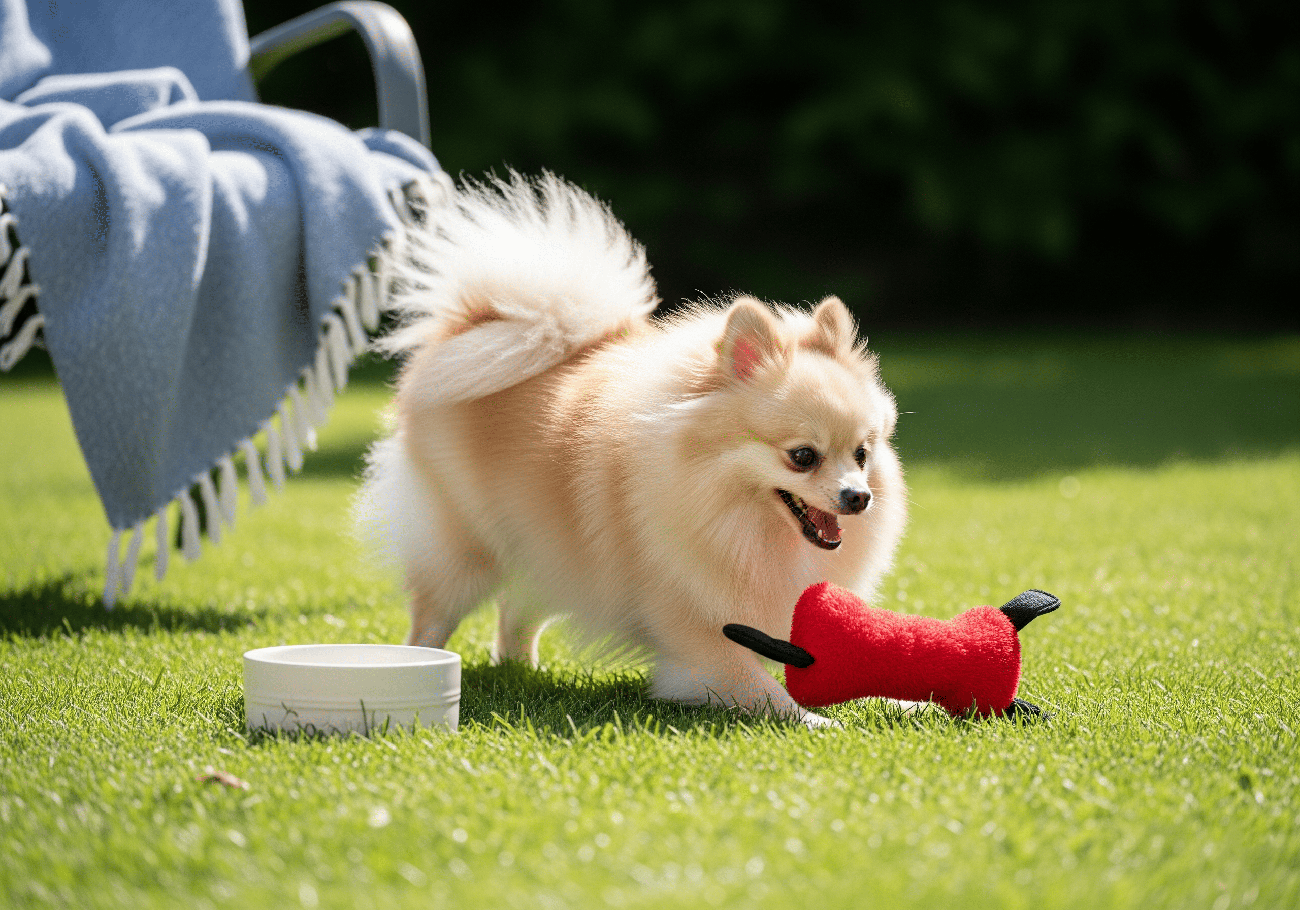 ๐ Pomeranian dog breed in its home environment